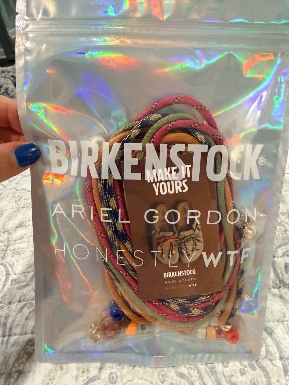 Limited Edition Birkenstock Ariel Gordon Rope Laces and Beads Kit “HonestlyWTF”